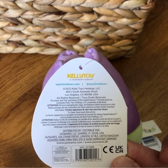 Squishmallows Valentine's Day Jackie the Tulip (first to market) in size 5” - Picture 7 of 7